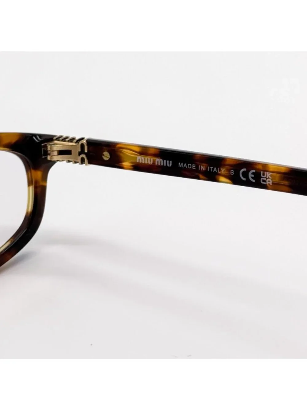 New Miu Miu MUA06S 14L08N Havana Women Eyeglasses SMU A06 Authentic